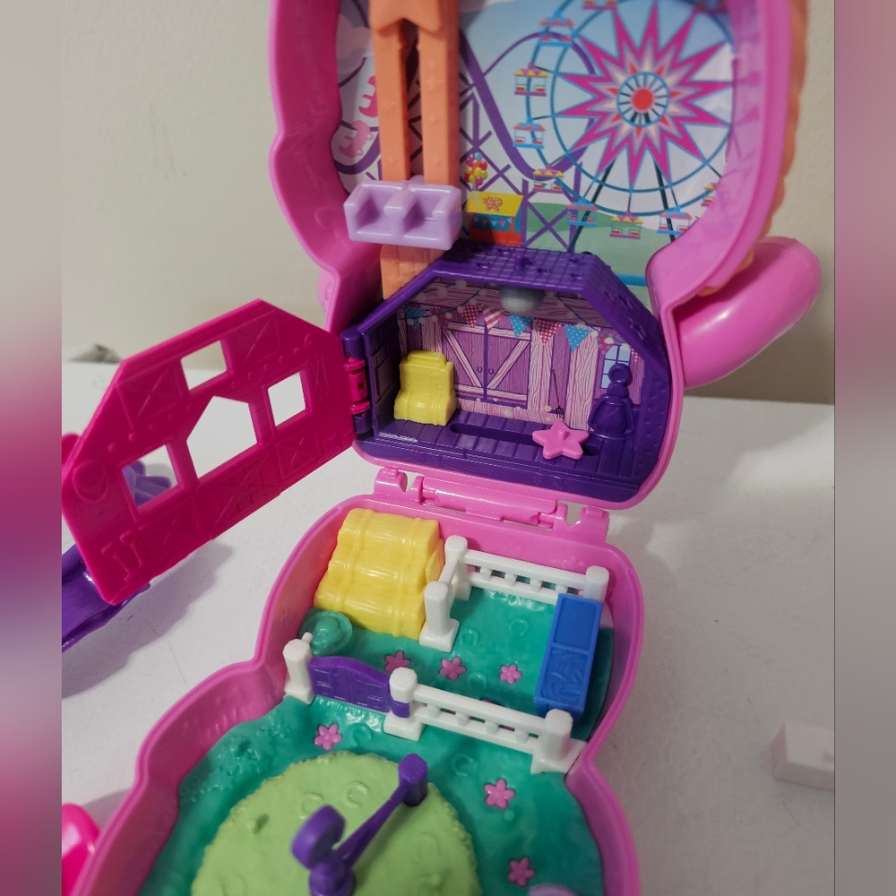 MattelPolly Pocket Pony Rodeo Compact Complete - Picture 3 of 11